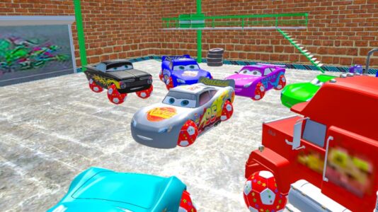 Screenshot McQueen and Crazy Racing Cars Mod APK