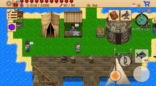 Screenshot Survival RPG: Pirate Adventure Mod APK