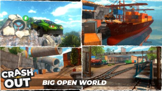 Screenshot CrashOut Car Crash Racing Mod APK