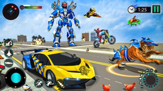 Screenshot Animal Robot car Transform War Mod APK