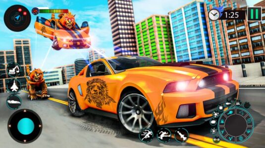 Screenshot Animal Robot car Transform War Mod APK
