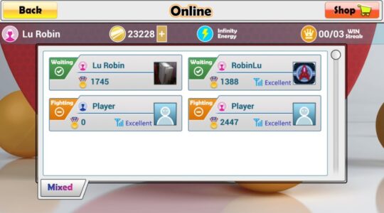 Screenshot Virtual table tennis Mod APK