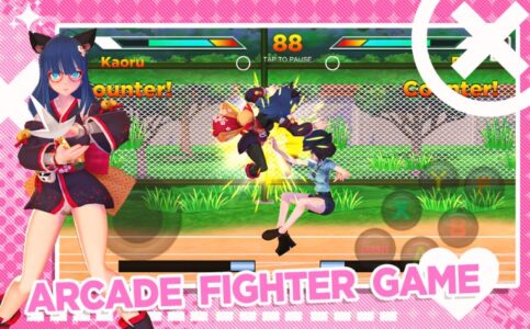 Screenshot High School Girl Anime Fighter Mod APK