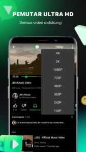 Screenshot Pure Tuber: Video & MP3 Player Mod APK