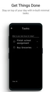 Screenshot Indistract Minimalist Launcher Mod APK