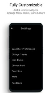 Screenshot Indistract Minimalist Launcher Mod APK