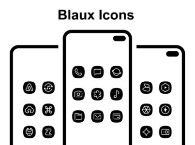 Screenshot Blaux Black – Icon Pack Mod APK