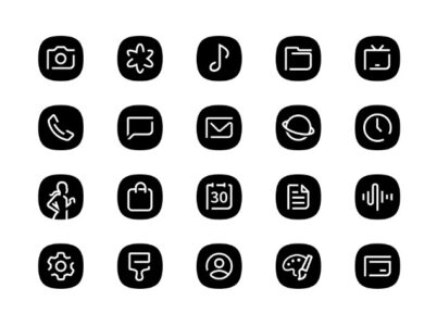 Screenshot Blaux Black – Icon Pack Mod APK
