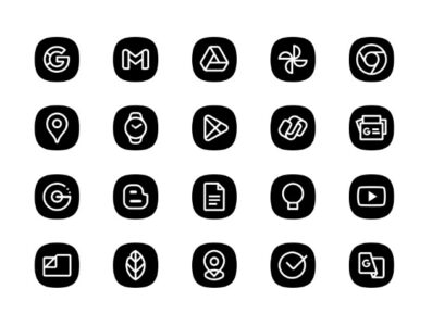 Screenshot Blaux Black – Icon Pack Mod APK