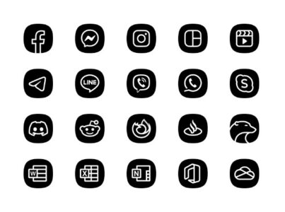 Screenshot Blaux Black – Icon Pack Mod APK