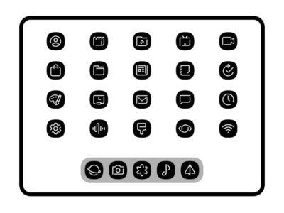 Screenshot Blaux Black – Icon Pack Mod APK