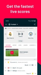 Screenshot Flashscore live scores & news Mod APK