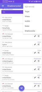 Screenshot Shadowrocket for android Mod APK