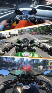 Screenshot Traffic Bike: Driving City 3D Mod APK