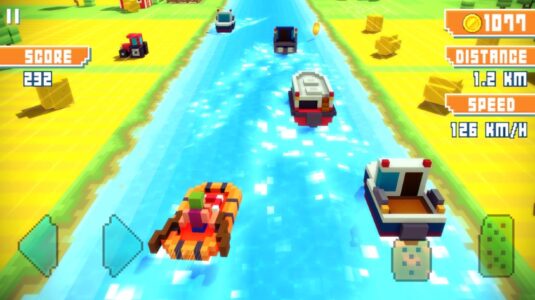 Screenshot Blocky Highway: Traffic Racing Mod APK