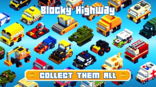 Screenshot Blocky Highway: Traffic Racing Mod APK