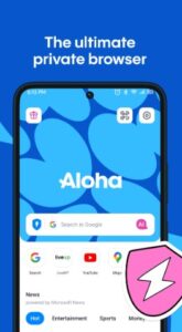 Screenshot Aloha Private Browser – VPN Mod APK