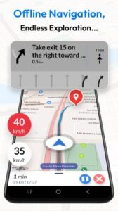 Screenshot Offline Maps Navigation Mod APK