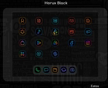 Screenshot Horux Black – Icon Pack Mod APK