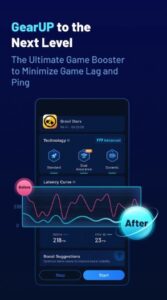 Screenshot GearUP Game Booster: Lower Lag Mod APK