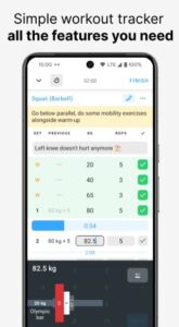 Screenshot Strong Workout Tracker Gym Log Mod APK