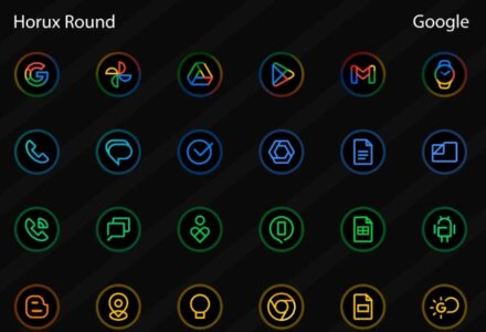 Screenshot Horux – Icon Pack (Round) Mod APK