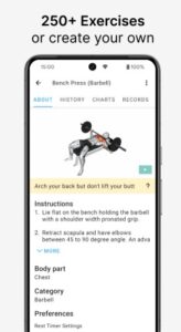 Screenshot Strong Workout Tracker Gym Log Mod APK