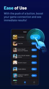 Screenshot GearUP Game Booster: Lower Lag Mod APK