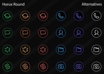 Screenshot Horux – Icon Pack (Round) Mod APK