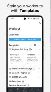 Screenshot Strong Workout Tracker Gym Log Mod APK