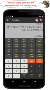 Screenshot TechCalc+ Calculator Mod APK