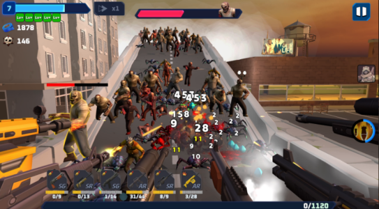 Screenshot Bulletstorm: Zombie Waves Mod APK