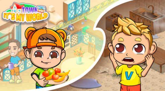Screenshot Vlad&Niki Town. It's my World Mod APK