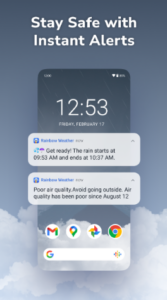 Screenshot Rainbow Weather: Rain Tracker Mod APK