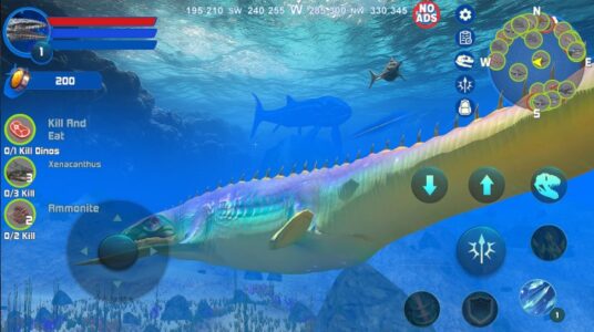 Screenshot Mosasaurus Dino Simulator Mod APK