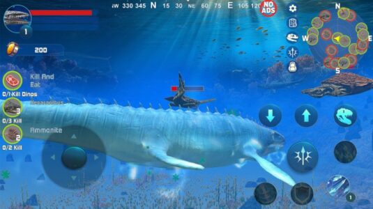 Screenshot Mosasaurus Dino Simulator Mod APK