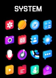 Screenshot Gradient 3D – Icon Pack Mod APK