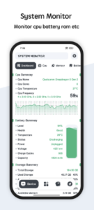 Screenshot System Monitor Cpu Ram Battery Mod APK