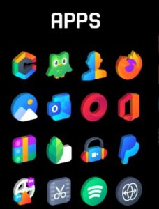 Screenshot Gradient 3D – Icon Pack Mod APK