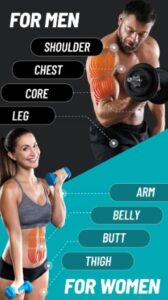 Screenshot Dumbbell Workout at Home Mod APK