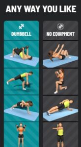 Screenshot Dumbbell Workout at Home Mod APK