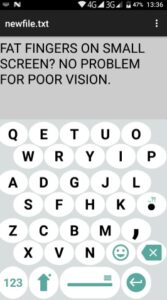 Screenshot 1C Big Keyboard Mod APK