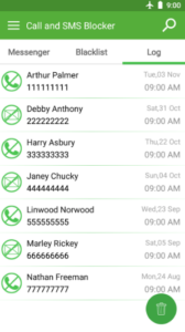Screenshot Call & SMS Blocker – Blacklist Mod APK