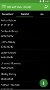 Screenshot Call & SMS Blocker – Blacklist Mod APK