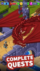 Screenshot Medieval Merge: Magic Dragon Mod APK