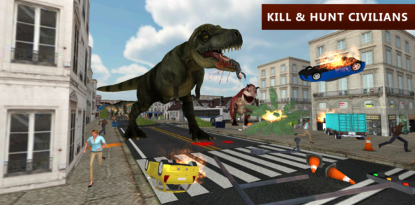 Screenshot Dinosaur Simulator City Attack Mod APK