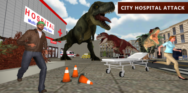 Screenshot Dinosaur Simulator City Attack Mod APK