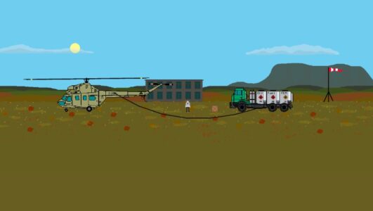 Screenshot Pixel Helicopter Simulator Mod APK