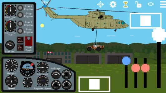 Screenshot Pixel Helicopter Simulator Mod APK