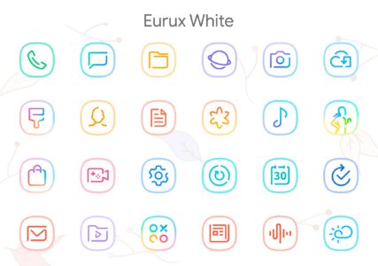 Screenshot Eurux White - Icon Pack Mod APK